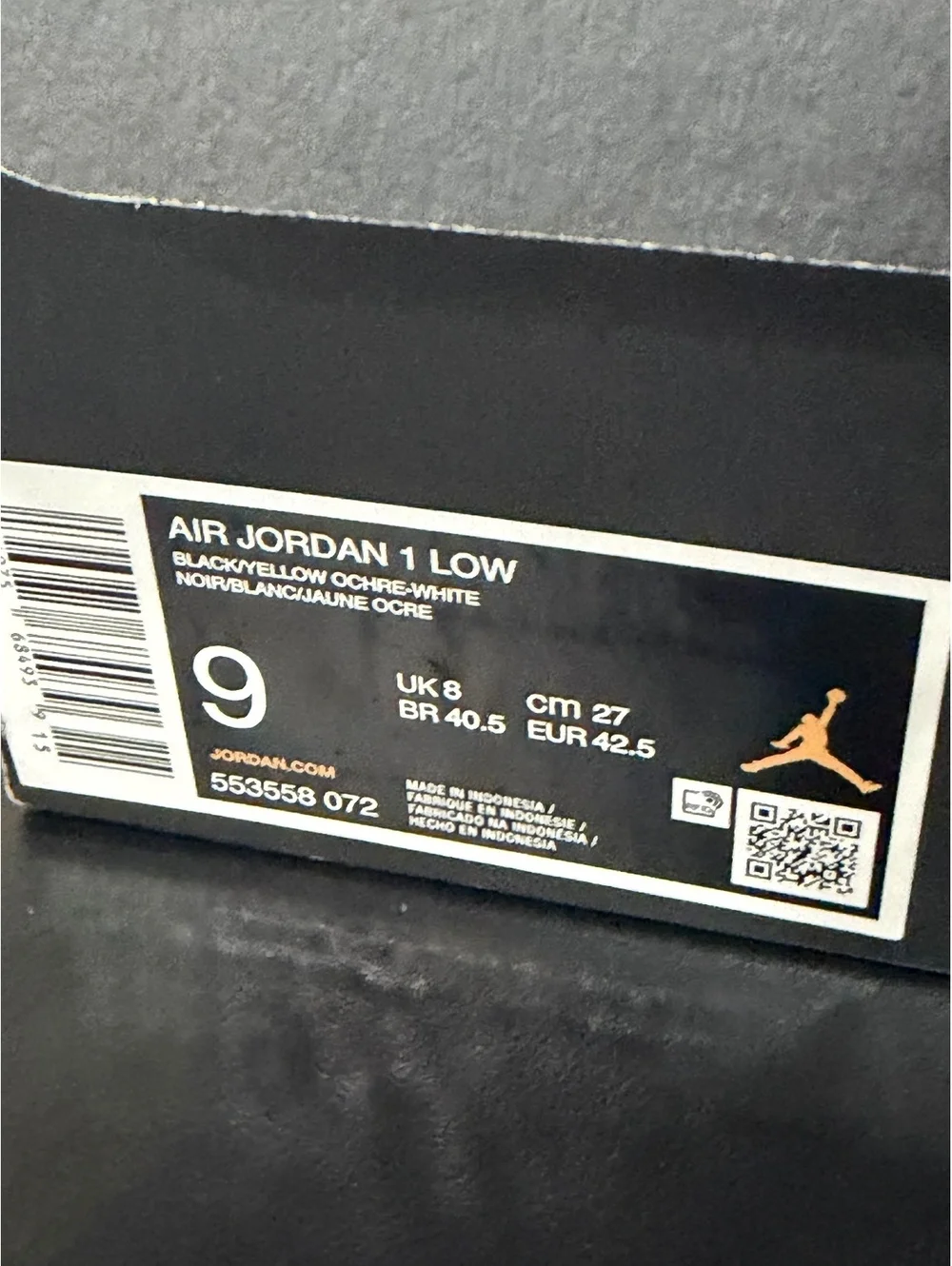Size 9 - Air Jordan 1 Low “Yellow Ochre”